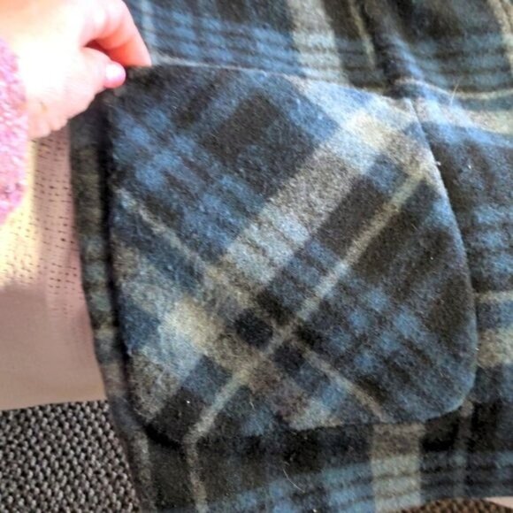 Coldwater Creek Long Sleeve Heavy Blue Plaid Fleece Pocketed Sz. 1X Jacket‎ - Picture 3 of 7